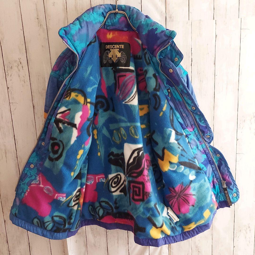 【DESCENTE】デサント スキーウェア 上下セット L 紫黒