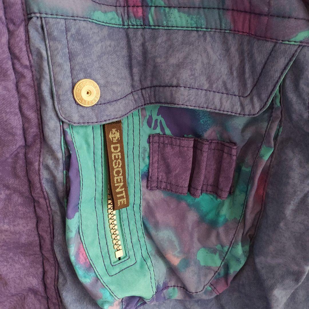 【DESCENTE】デサント スキーウェア 上下セット L 紫黒