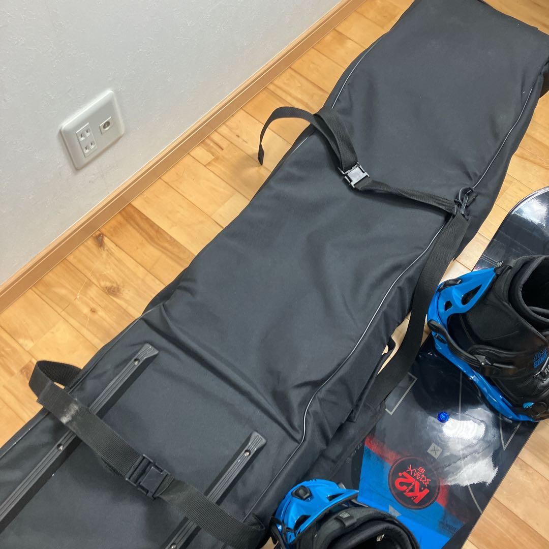 豪華フルセット・即乗りK2スノーボード＋FLOWブーツ＋LEEDキャリーバッグ
