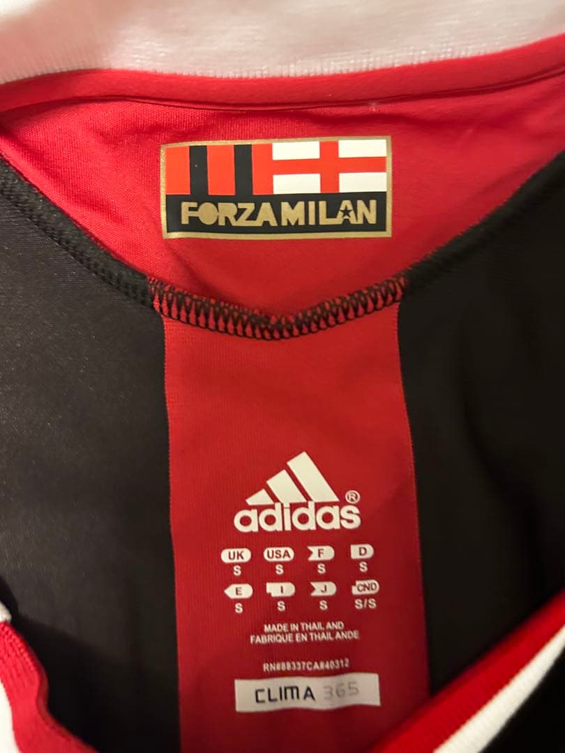 09/10ホームACミラン　ロナウジーニョ　長袖ユニフォーム