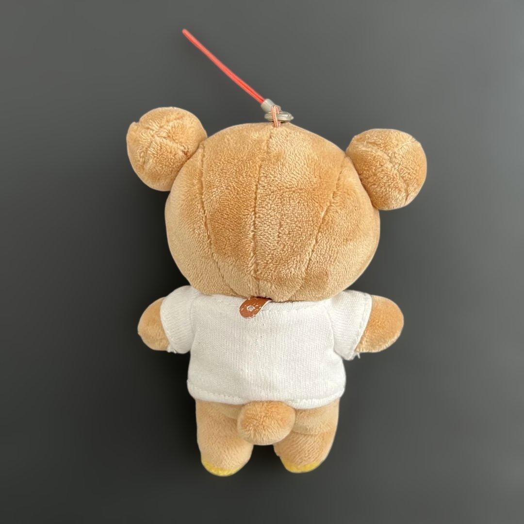 リラックマ　コラボ ぬいぐるみストラップ　holiday 白