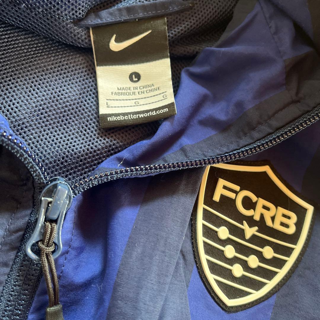 Nike FCRB チェック柄ウィンドブレーカー L