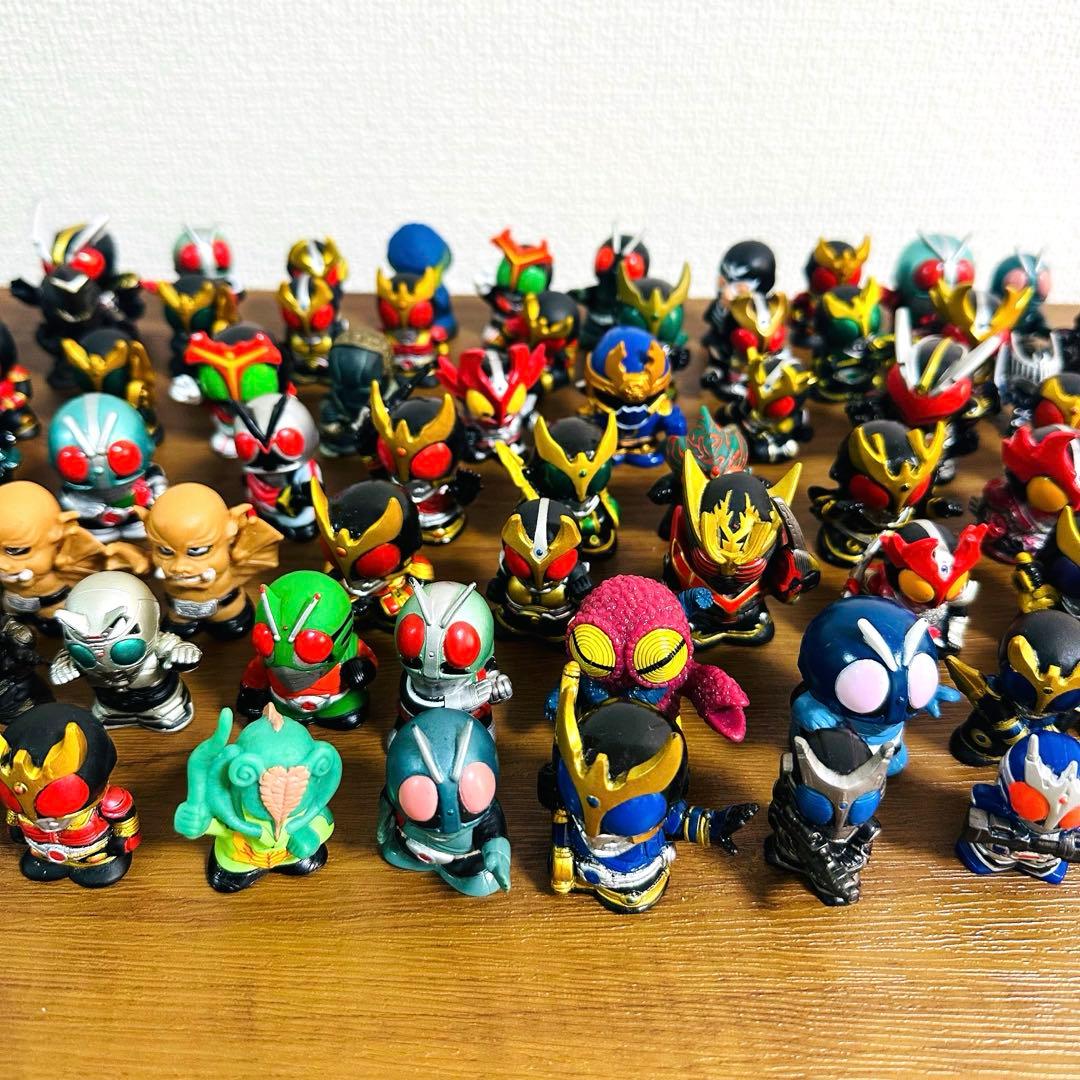 仮面ライダー　怪人　指人形　まとめ売り　90体　ソフビ　平成