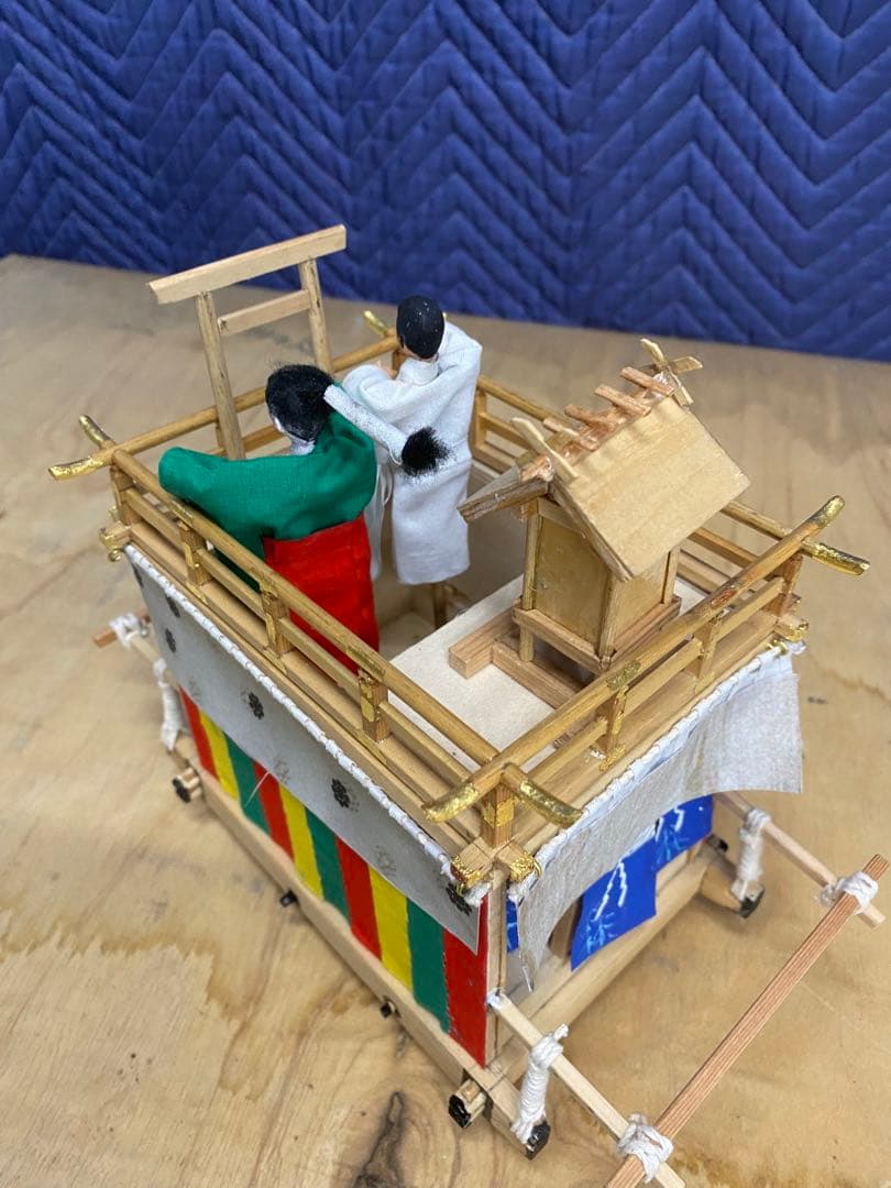 ユネスコ無形文化遺産登録　岐阜県大垣市の大垣まつりの山車のミニチュア1/20