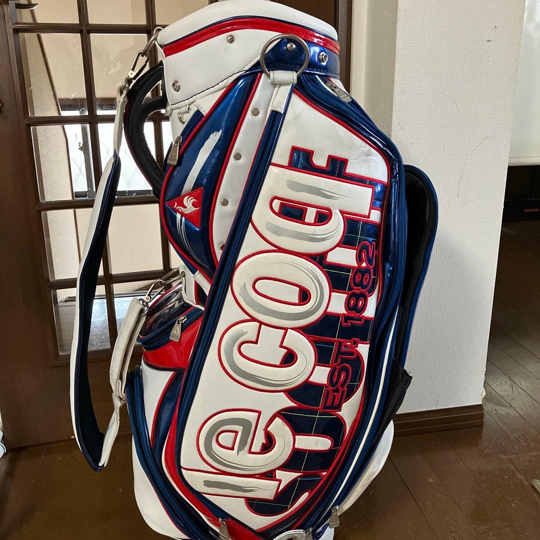 Le coq sportif ルコックスポルティフ　キャディバッグ　白