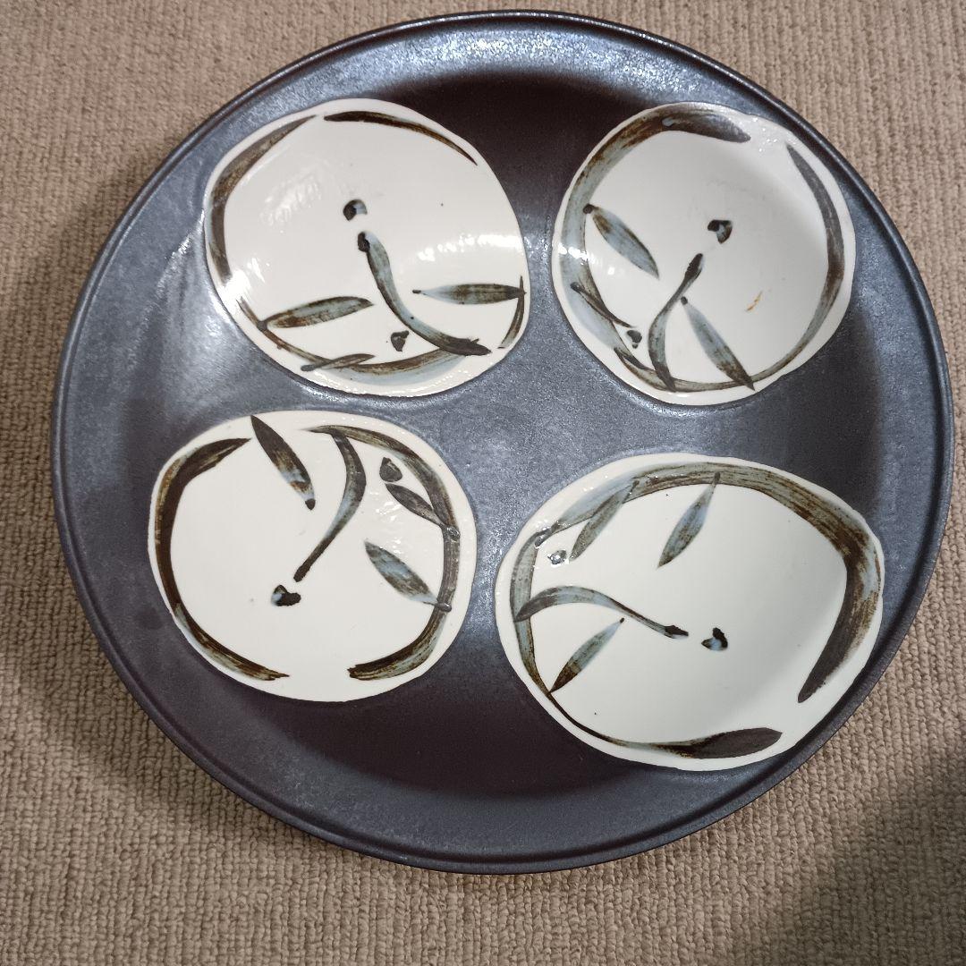 佐藤勝彦 陶器 絵皿 2枚(顔1顔4)セット 仏様 お地蔵様 大型 サイン 希少