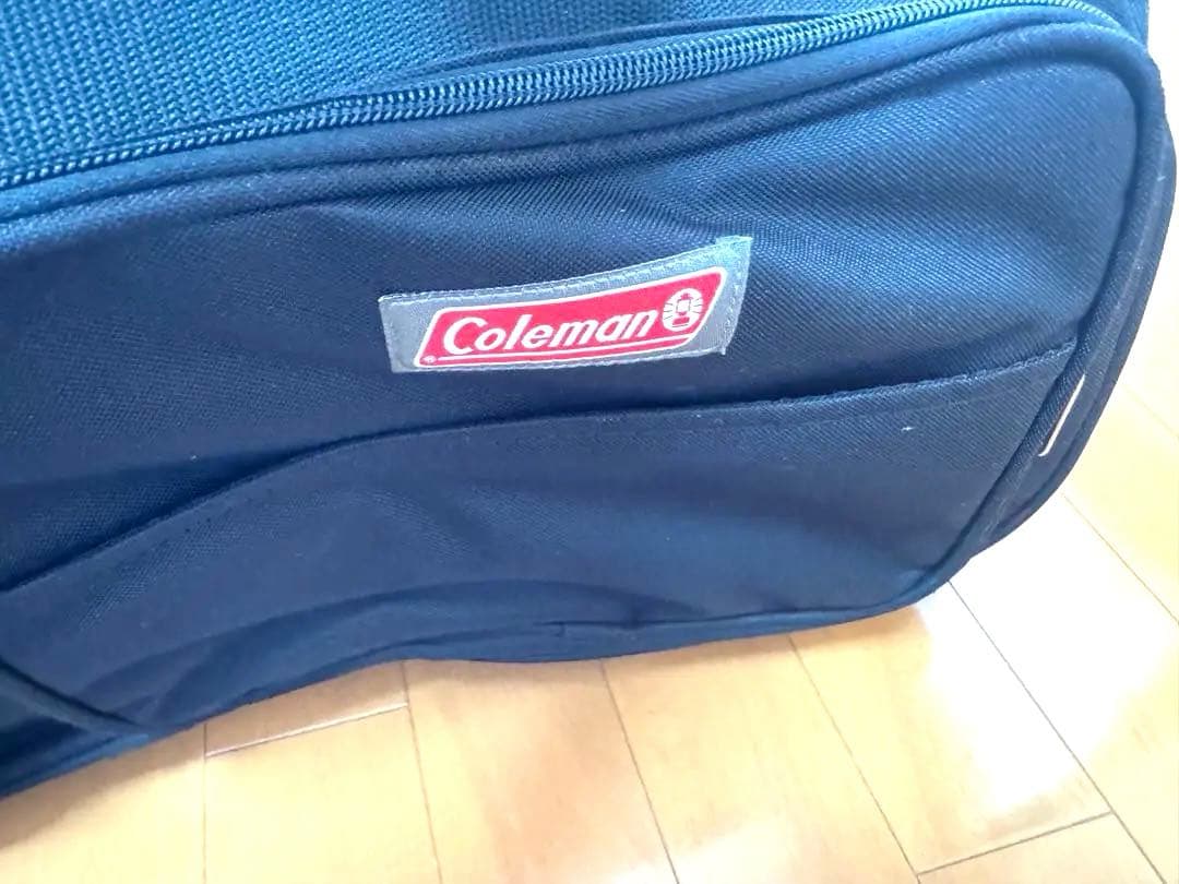 Coleman ブラック キャスター付きボストンバッグ