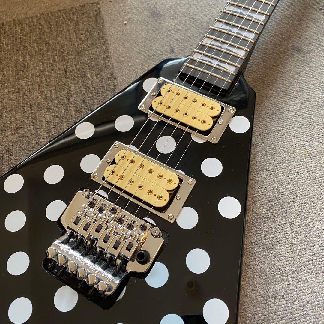 ノーブランド ポルカドット フライングVギター ランディーローズ コンポーネント