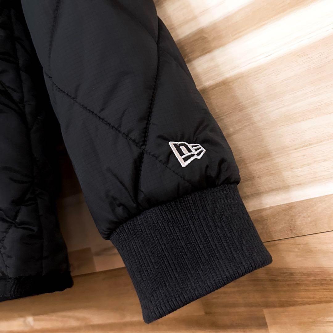 人気【ニューエラ】ゴルフ インサレーティッド キルティング カーディガン M 黒