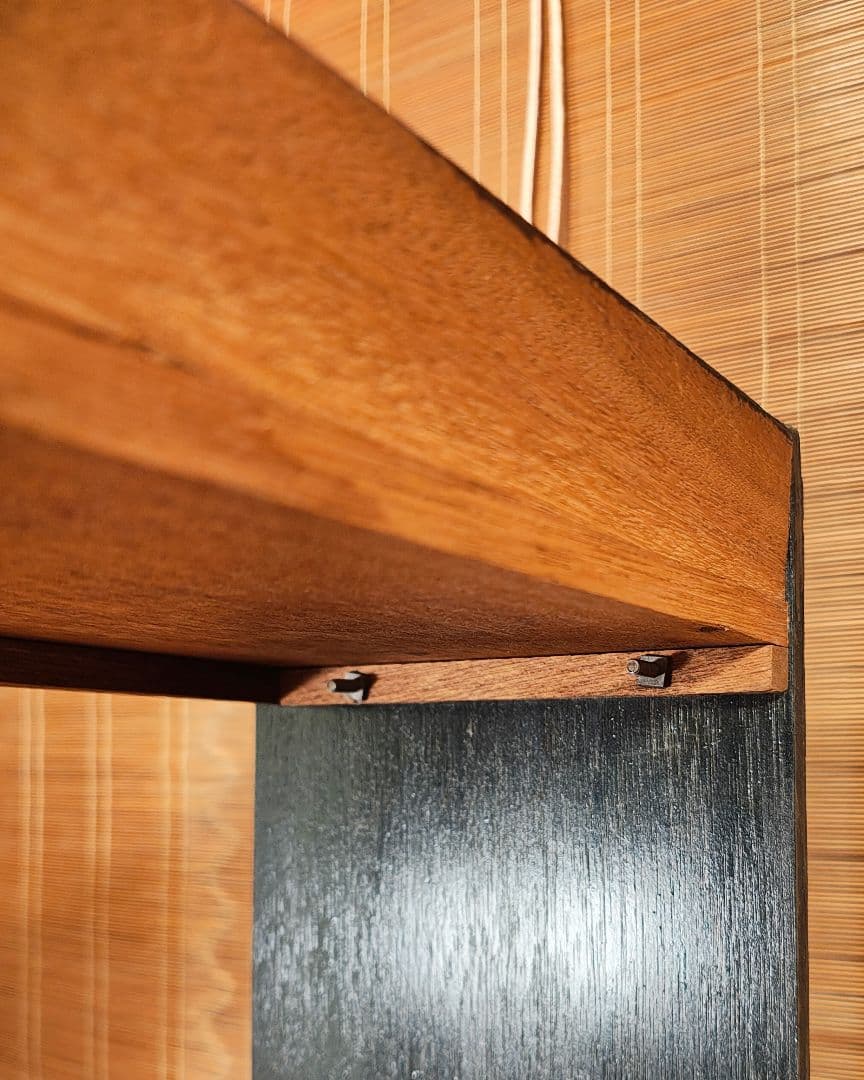 木製本棚5段　オープンラック　昭和レトロ　古家具