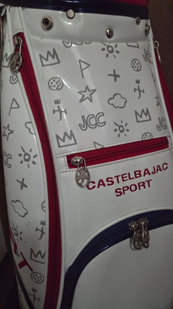 CASTELBAJAC ゴルフバッグ ホワイト