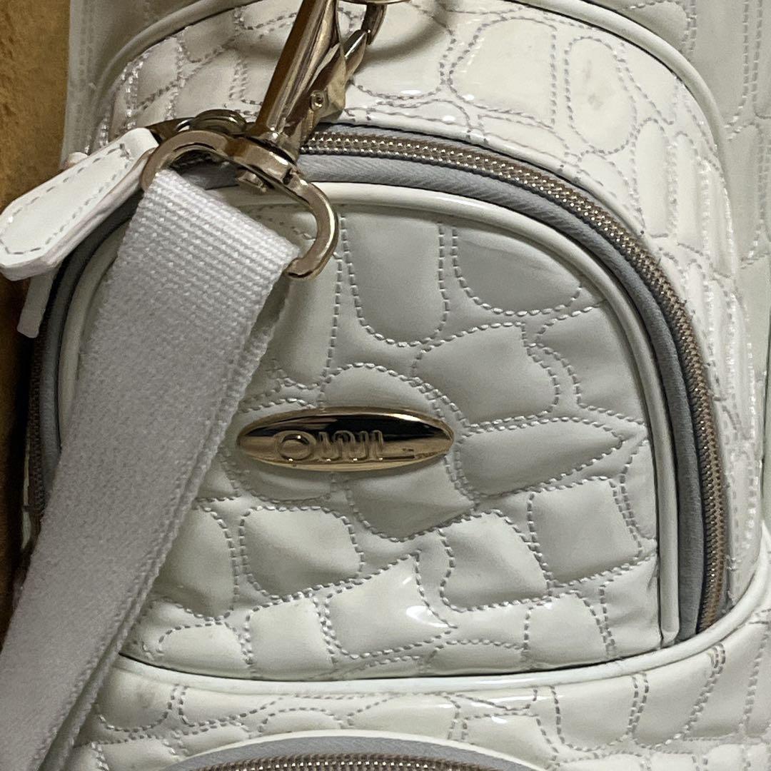 オウル OUUL ホワイトアリゲーター キャディバッグ ヘッドカバー付き