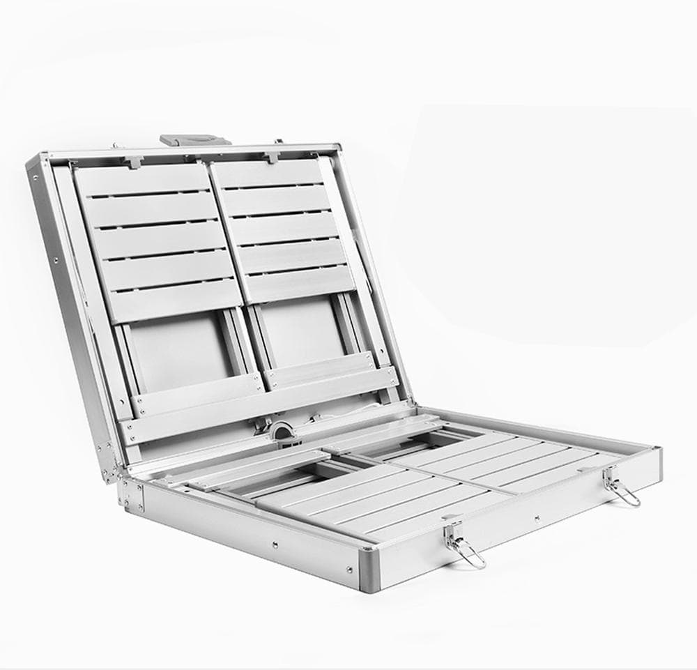 BBQ 高品質版 アルミ製 軽量 折りたたみ アウトドア テーブル1個 椅子4個