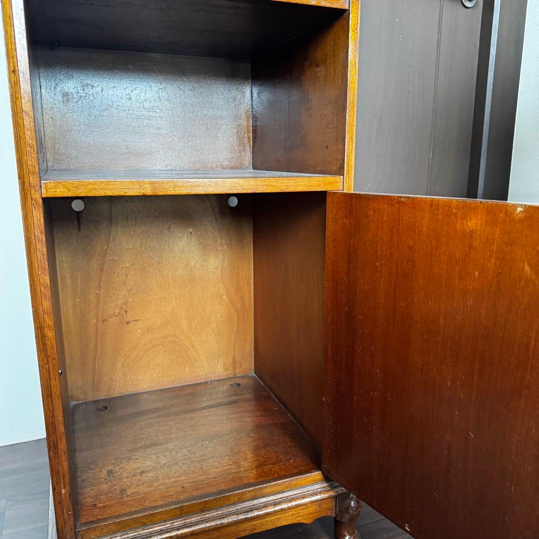 【希少】英国アンティーク サイドキャビネット 電話台 ベッドサイドチェスト