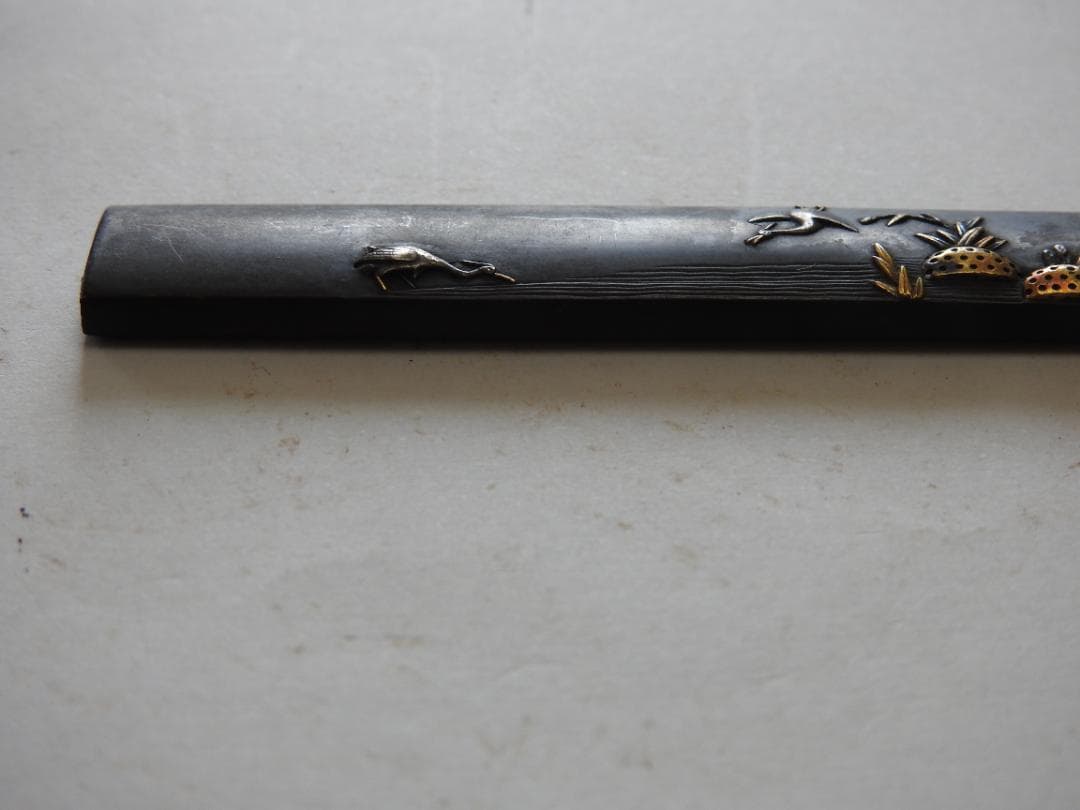 小柄　鶴に草　江戸時代　86