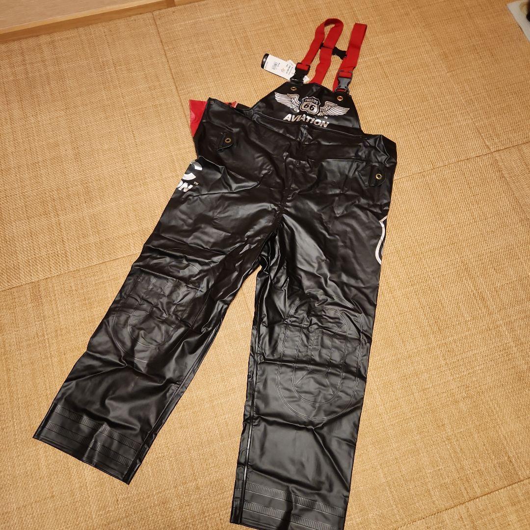 値下げ☆新品未使用　水産　パーカー　サロペット　100%防水　上下セット