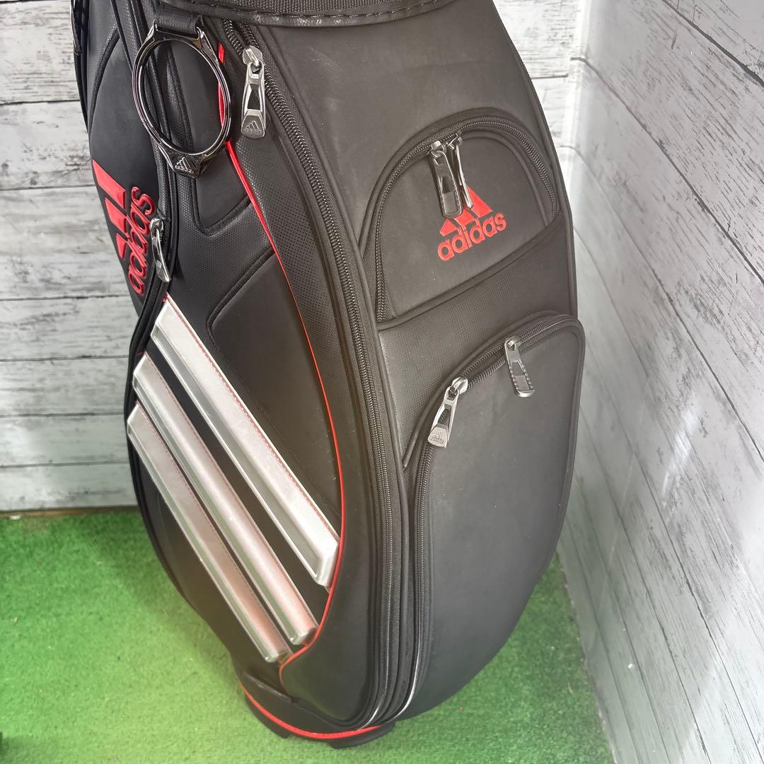 adidas ゴルフバッグ ブラック/レッド