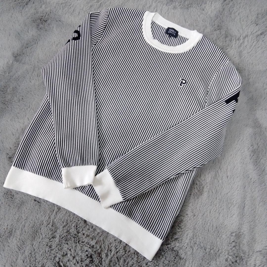 【極美品】PEARLY GATES☆ビッグロゴ☆ニット☆LL ゴルフ/スポーツ