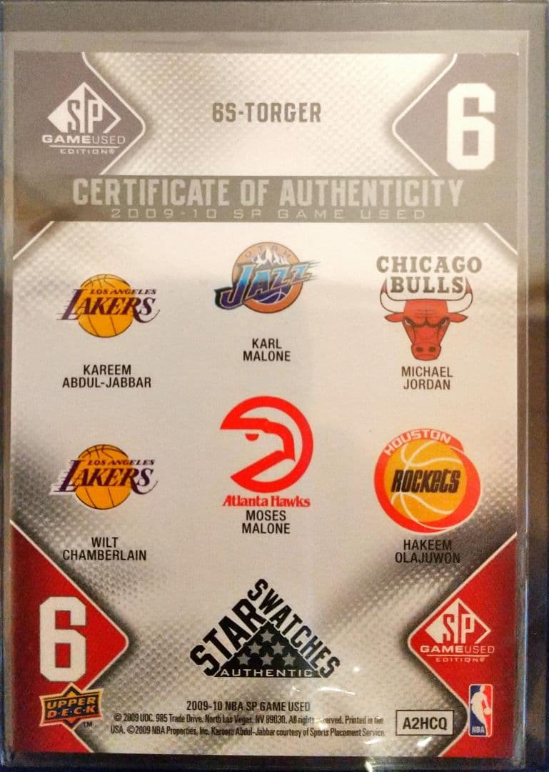 09-10 SPGU Jordan Chamberlain他6人 jersey