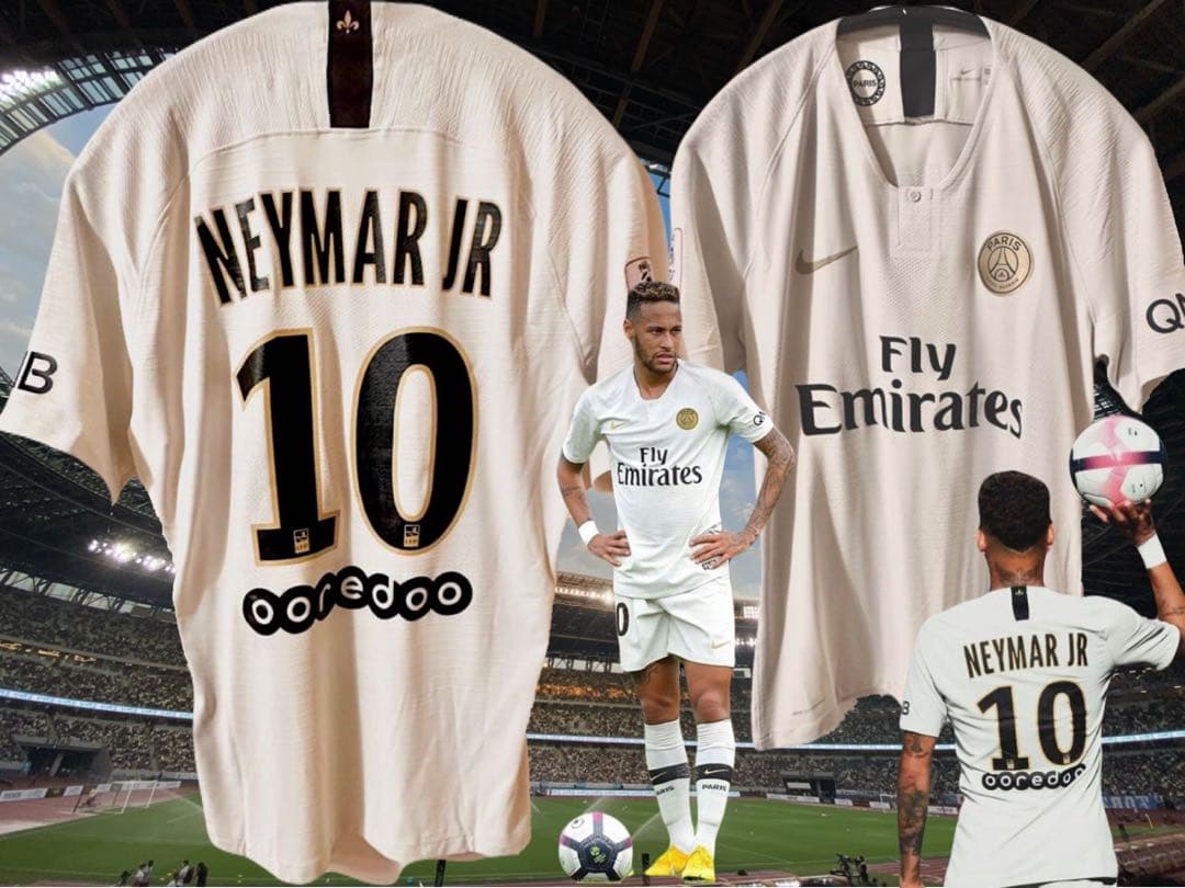 【ネイマール#10】パリサンジェルマン 選手支ユニフォーム 18/19 Lサイズ