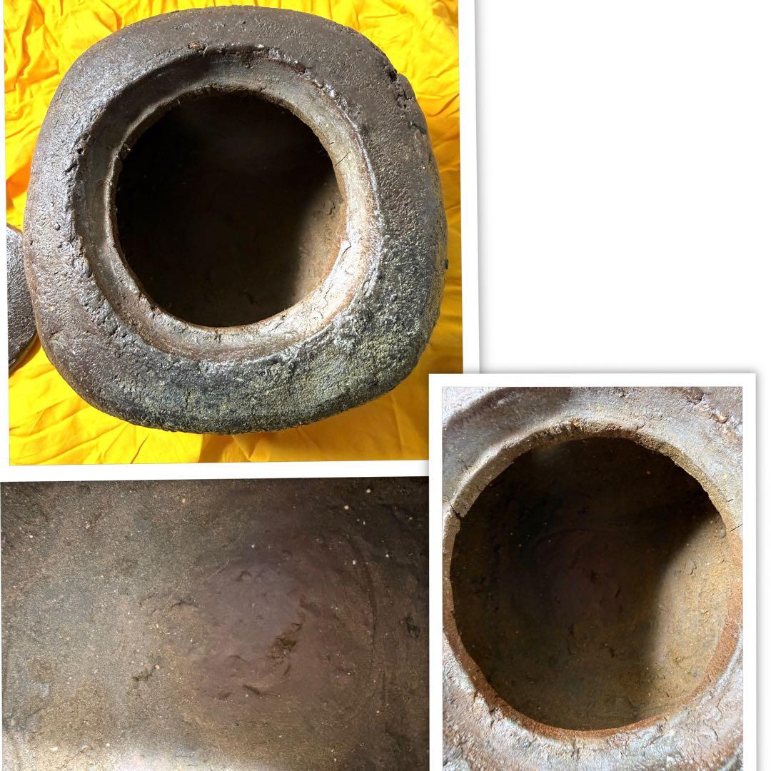 玄十 越前焼 水指 茶道具 茶釜