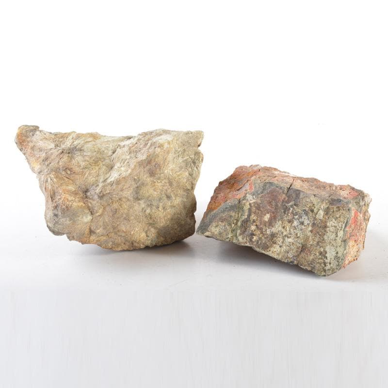 天然石　鑑賞石　菊花石など　置物　2点まとめて　C　5458A