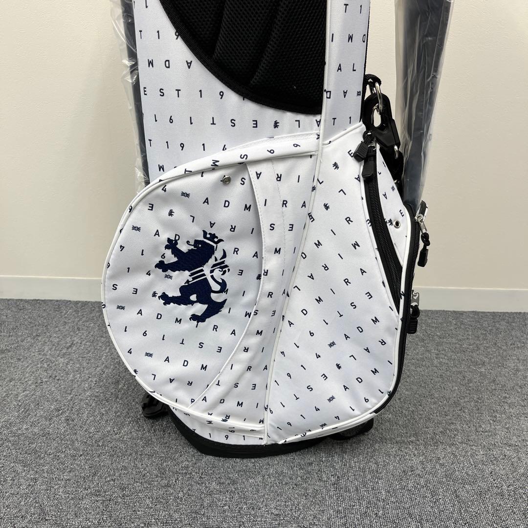 【新品】アドミラル ゴルフ スタンド キャディバッグ ホワイト ADMG3AC9