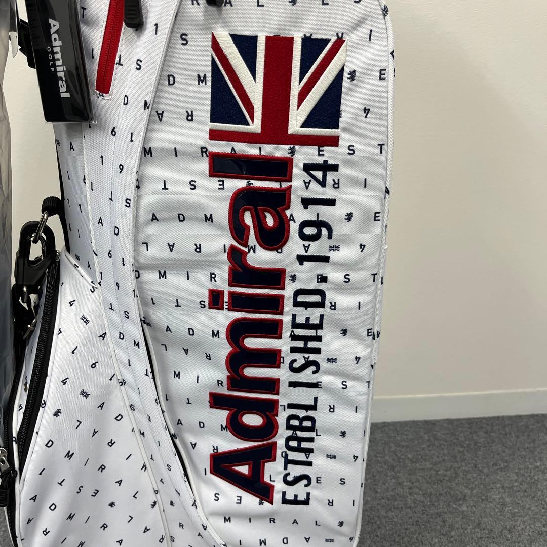 【新品】アドミラル ゴルフ スタンド キャディバッグ ホワイト ADMG3AC9