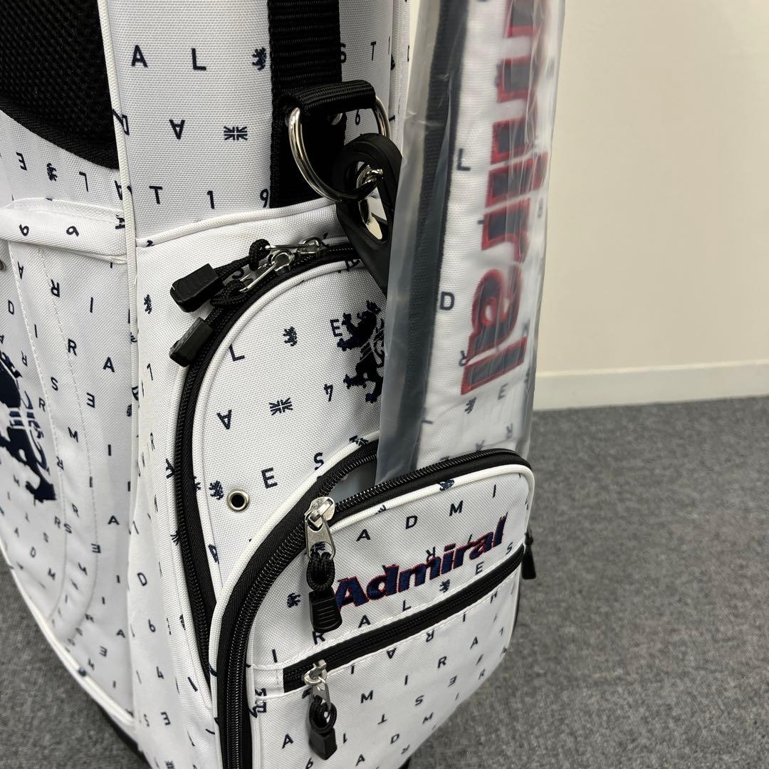 【新品】アドミラル ゴルフ スタンド キャディバッグ ホワイト ADMG3AC9