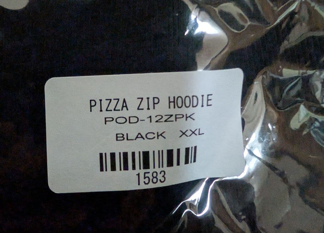PIZZA OF DEATH HOODIE ブラック XXL