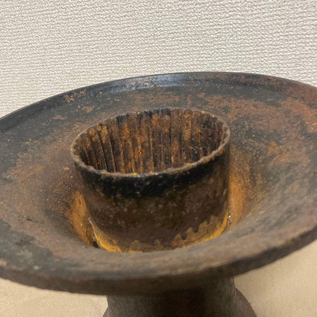 伝統工芸 薄端 花器 水盤 金属製 鉄製 花瓶 華道 金属工芸品