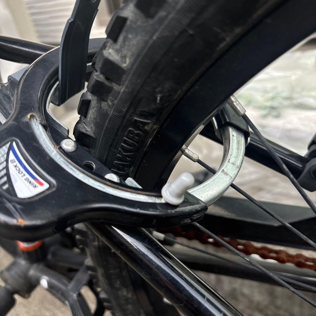 訳あり！人気！ドライド　24インチ　自転車　黒赤　引き取り限定