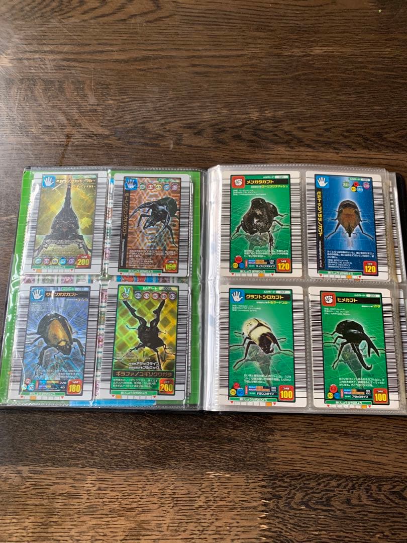 ムシキングカード。カードホルダーセット