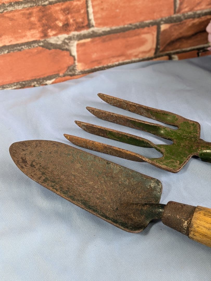 イギリス アンティーク ガーデニングツール園芸用品 3点セット