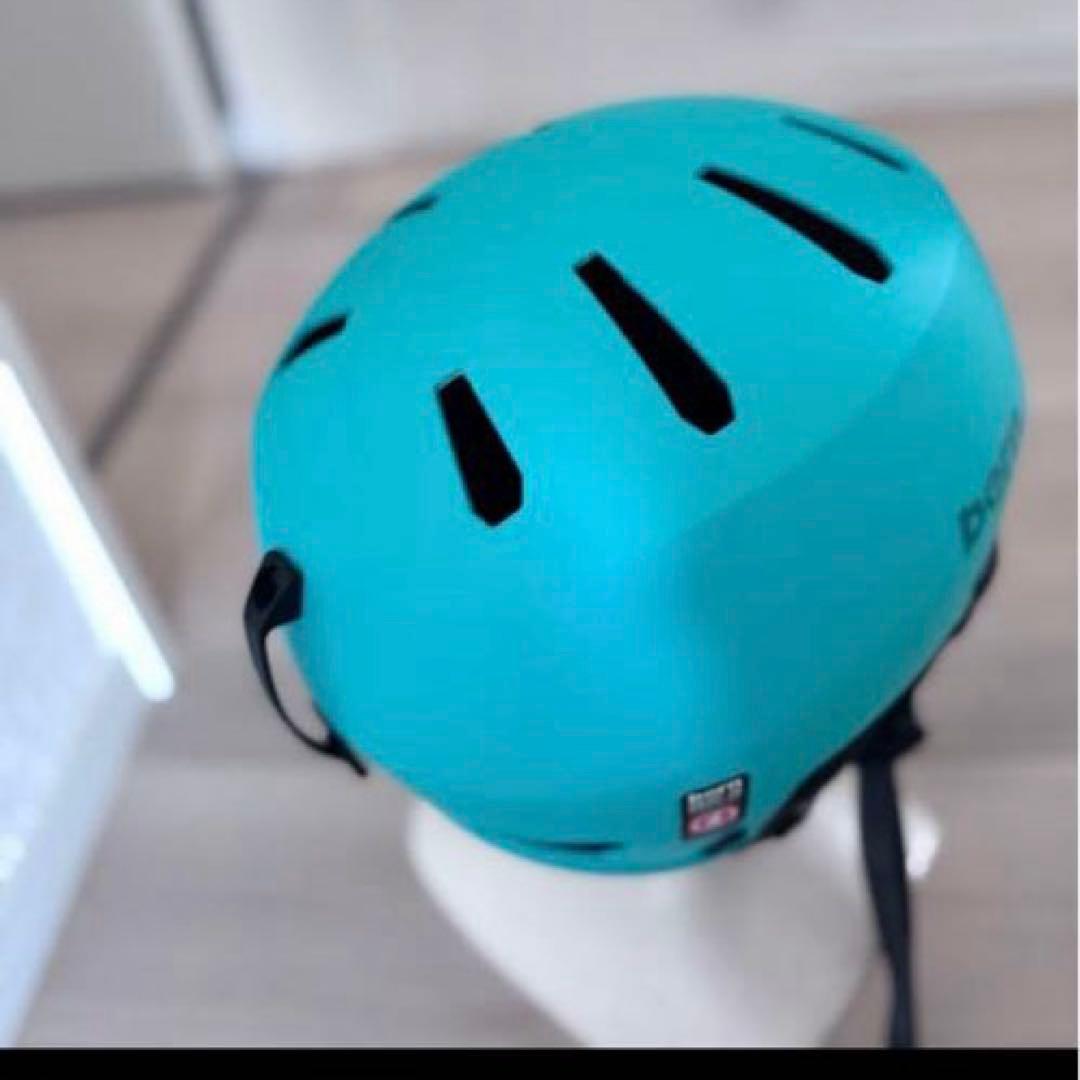 bern ヘルメット ターコイズ JAPAN FIT バイザー付き ゴーグルなし