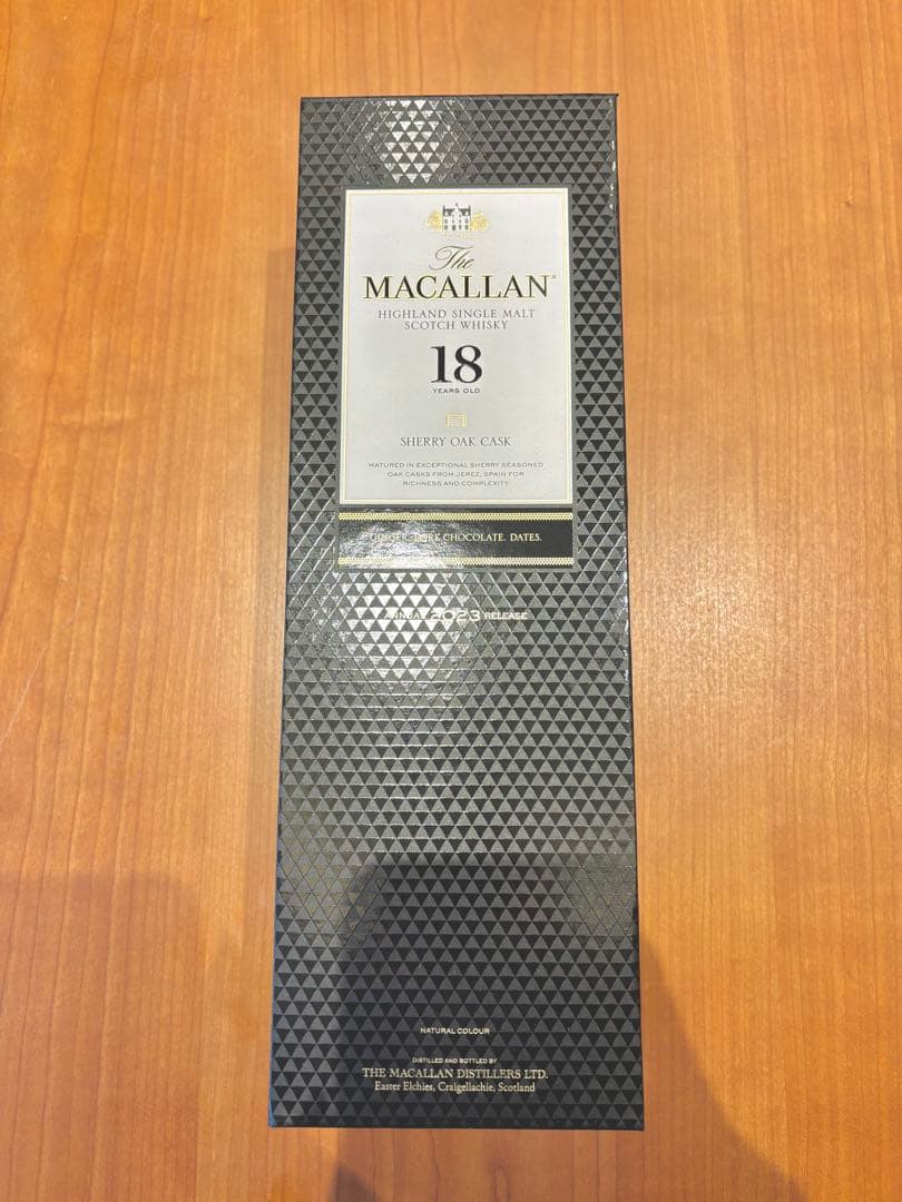 【新品正規品】The Macallan 18年 シェリーオークカスク 2023