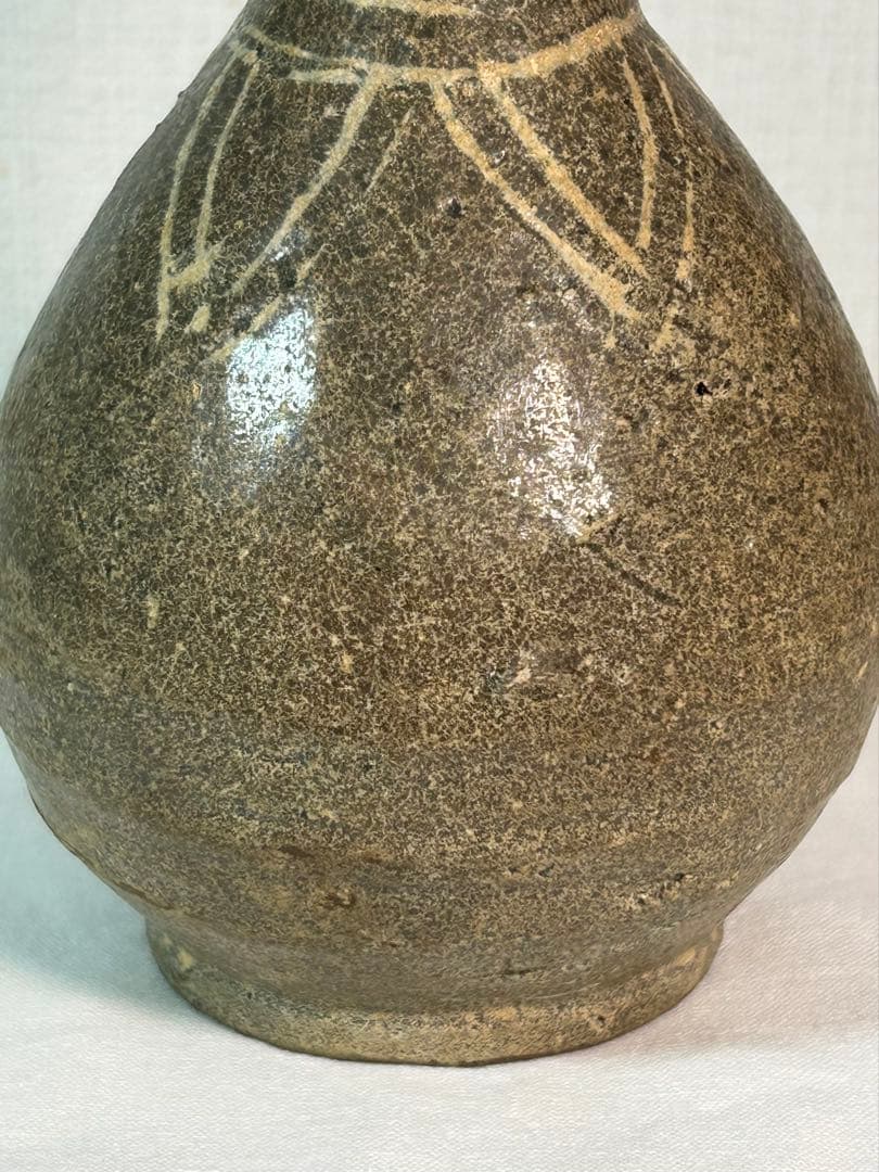 李朝　三島徳利　本時代