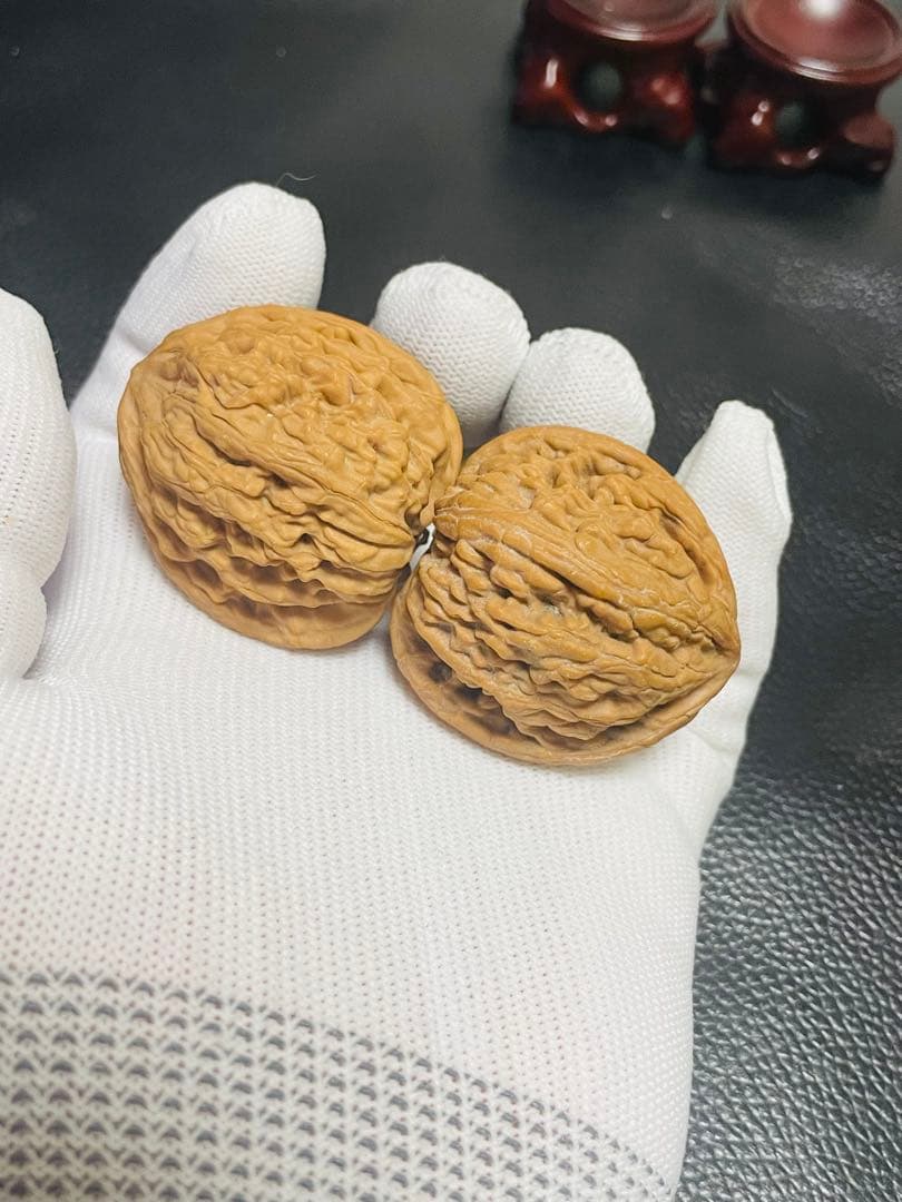 厚揚げNo.408❤️遊ぶクルミ　文玩核桃 希少変高級種平谷虎头王