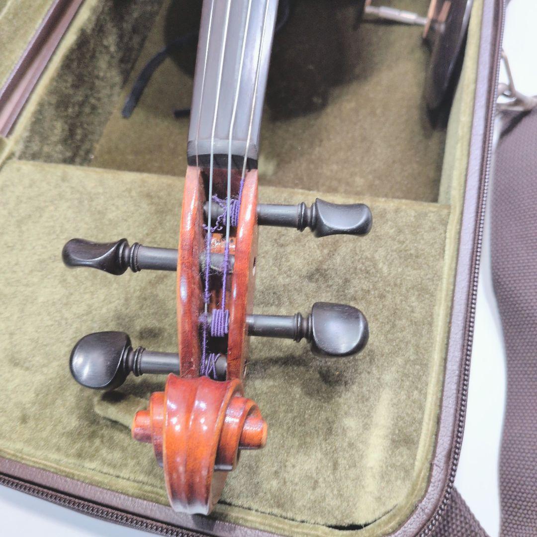 P578 Franz Sandner バイオリン 弓 肩当て ケース付 ドイツ製