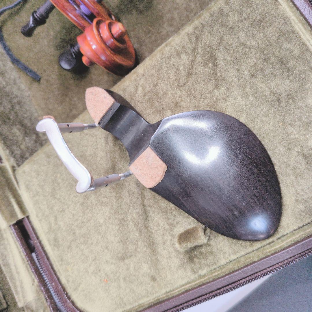 P578 Franz Sandner バイオリン 弓 肩当て ケース付 ドイツ製