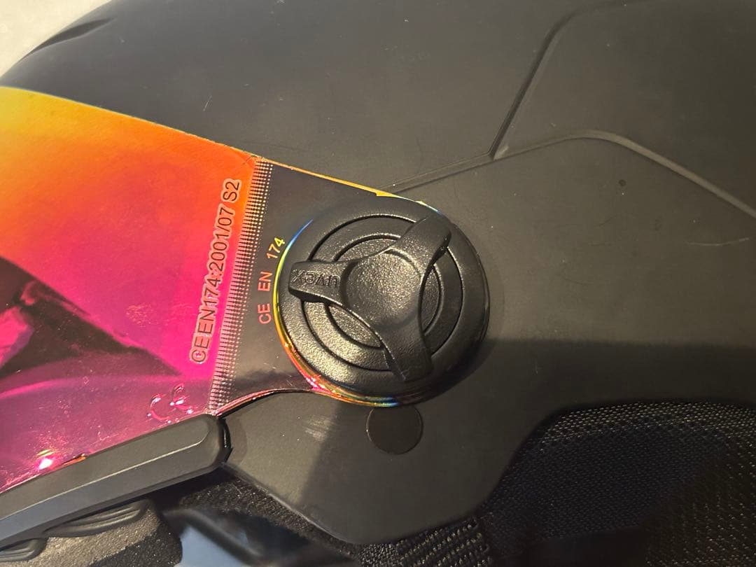 uvex ウベックス ブラックヘルメット オレンジミラー