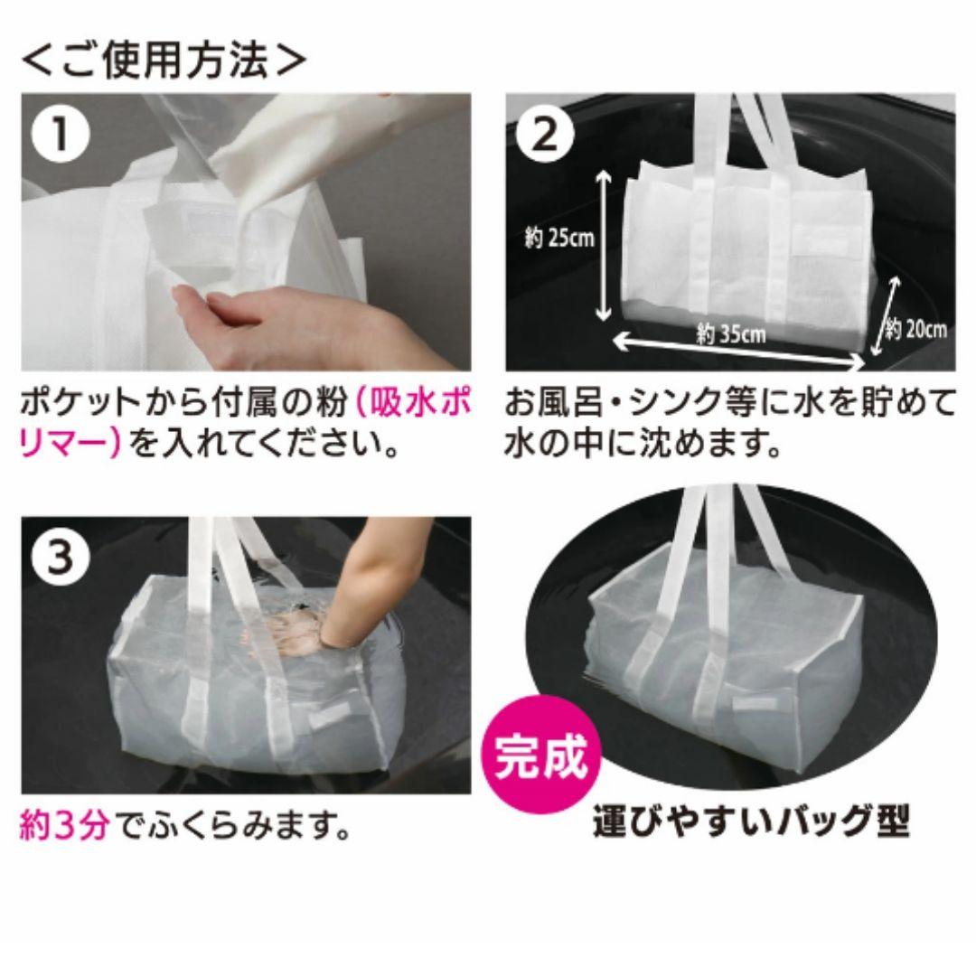 給水土のう　水　3袋入×12袋セット　浸水対策