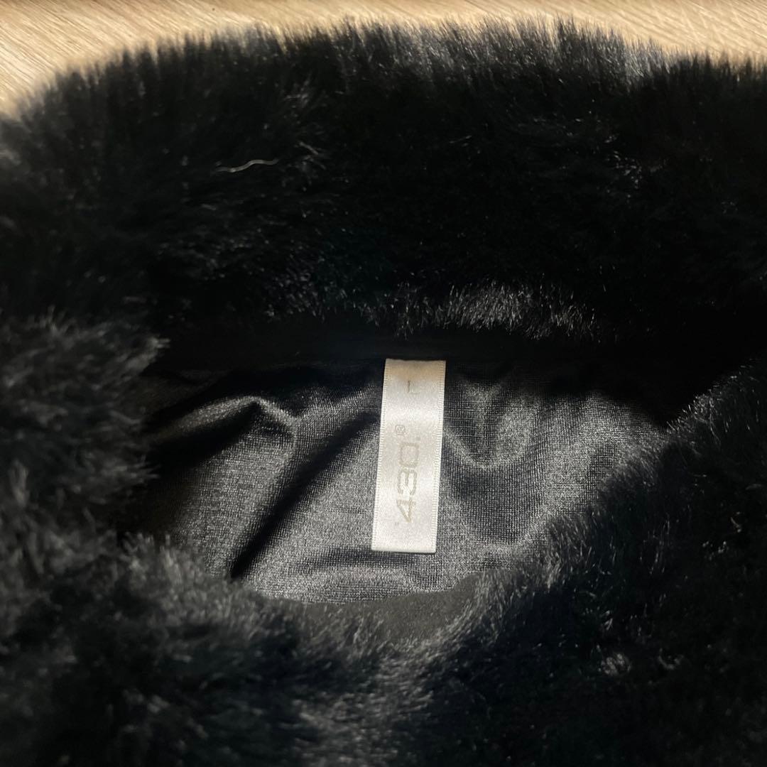 CERVA 黒 カシミア混 ダウン切り替え プルオーバー