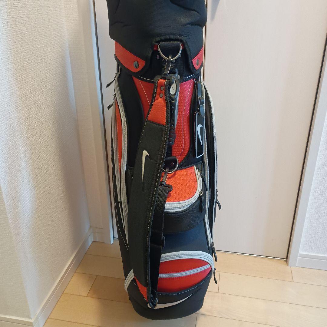 Nike ゴルフ キャディバッグ 黒/赤 4分割 8.5型