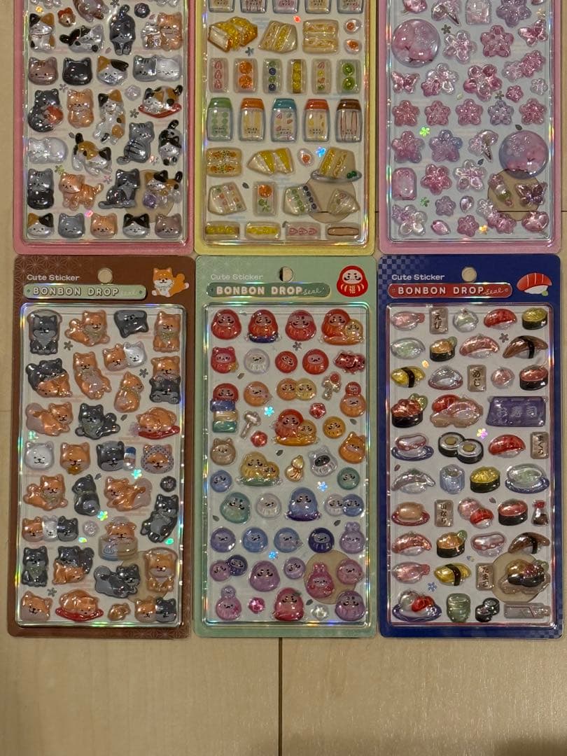 ボンボンドロップシール和柄９点セット※正規品