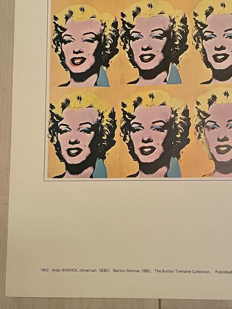 希少品　アンディーウォーホル　モンロー　ポスター　額縁付き