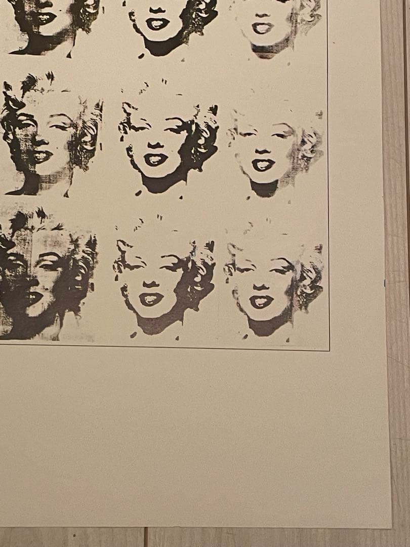 希少品　アンディーウォーホル　モンロー　ポスター　額縁付き