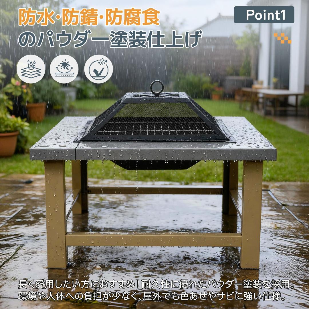 ファイヤーピット 焚き火台 バーベキューコンロ 焚火台BBQコンロ 焚き火台