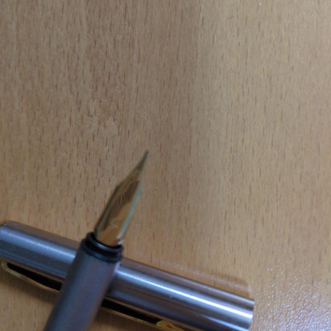 モンブランシルバー万年筆 ゴールドクリップ