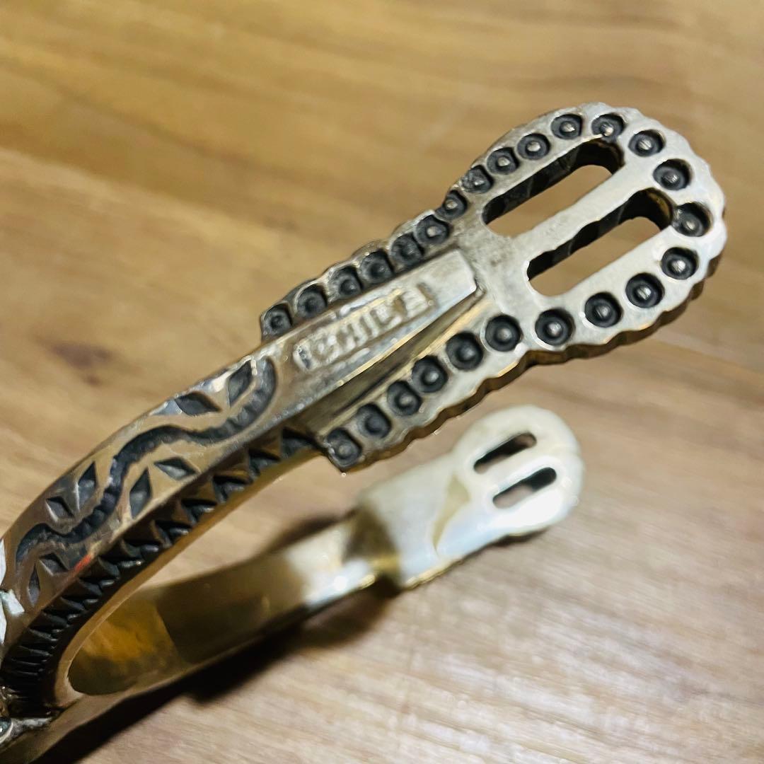 ギザ輪 拍車 ウエスタン カウボーイ ウエスタン チリ 馬具 民芸品 工芸品